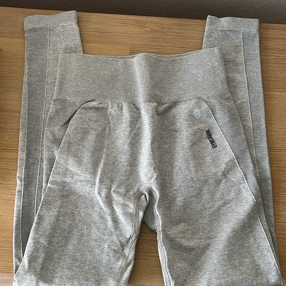 Gymshark FLEX high waisted leggings SMALL Charcoal Marl - Picture 4 of 6